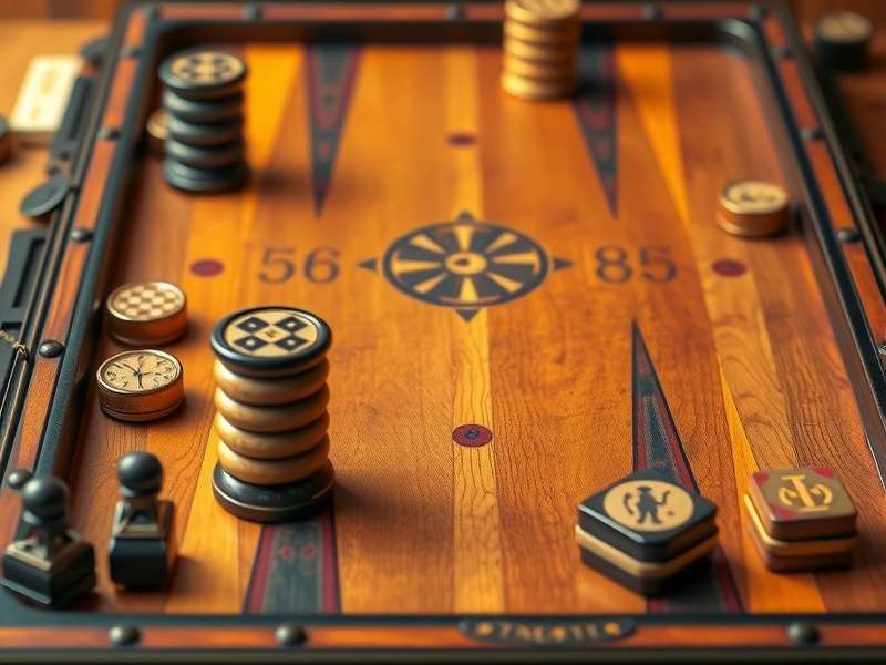 Antique backgammon board from Indian royalty