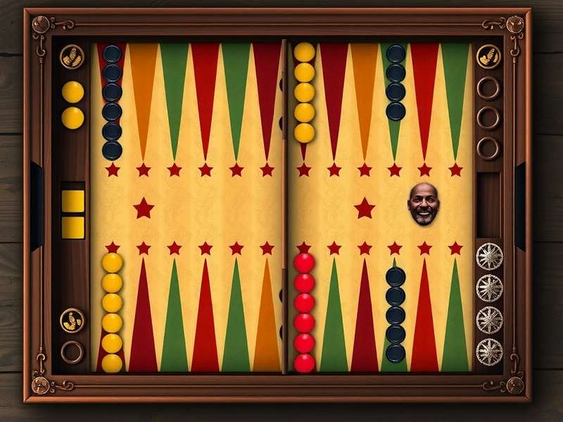 Competitive Backgammon tournament being played in Mumbai, India