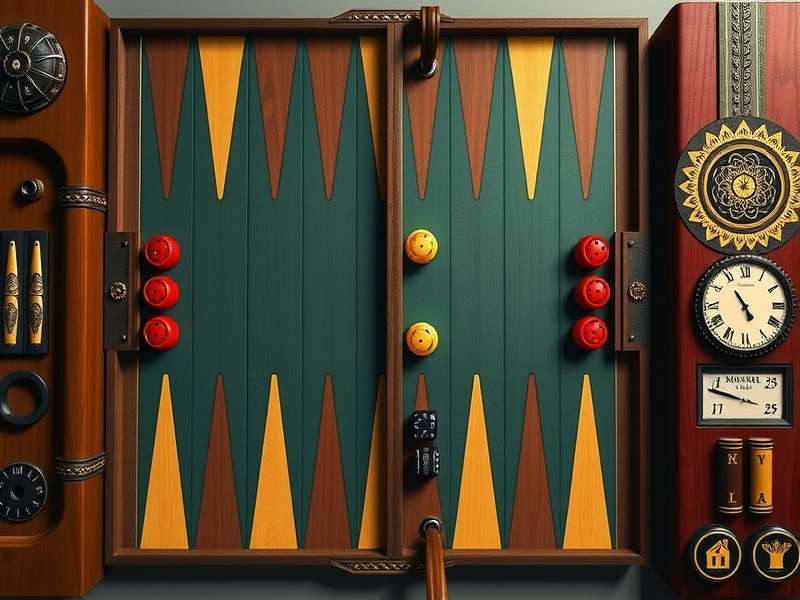 Indian players engaged in a competitive online backgammon match