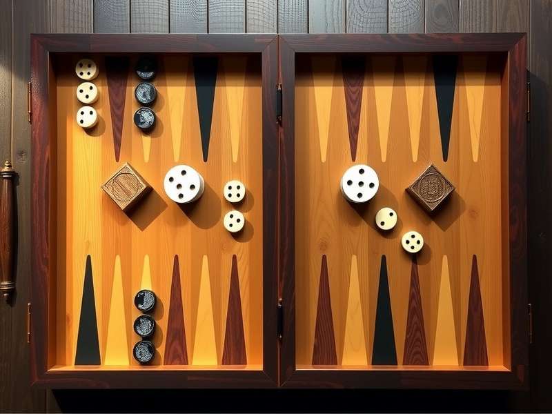Detailed diagram of a Backgammon board showing points, quadrants, and numbering