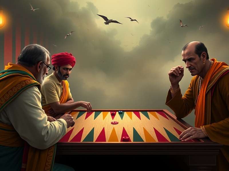 Indian backgammon champions competing in national tournament