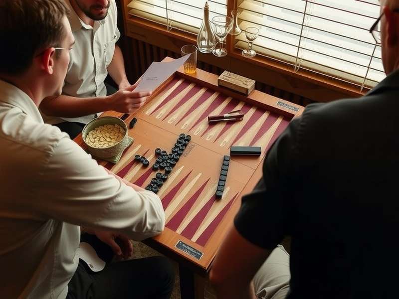 Detailed Backgammon board layout showing points and quadrants