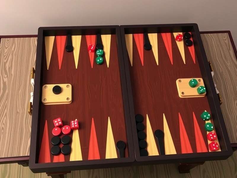 Backgammon board setup for online play