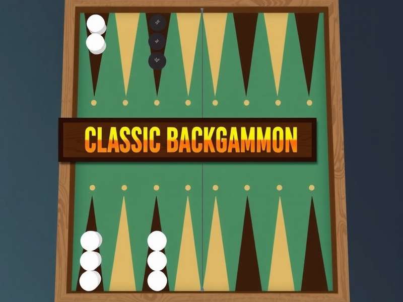 Classic Backgammon board setup in an Indian setting