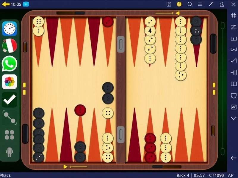 Traditional Backgammon (Tavli) set being played in an Indian setting with chai in background