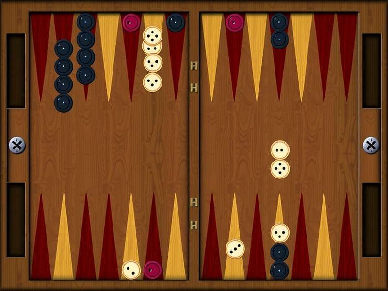 A person strategizing over a digital backgammon board, representing the online king