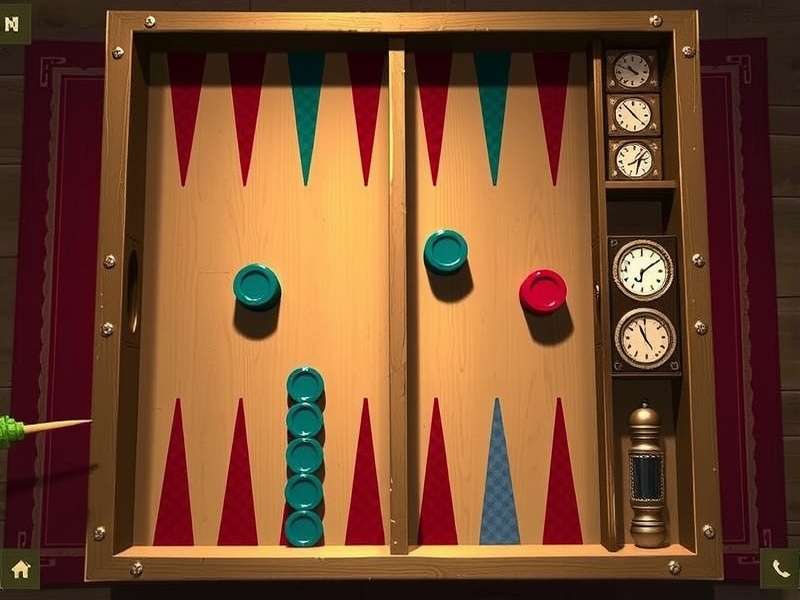 An ornate Backgammon set with Indian architectural motifs, placed on a marble jaali.