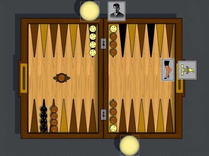 Backgammon Set Up Chart showing checker positions