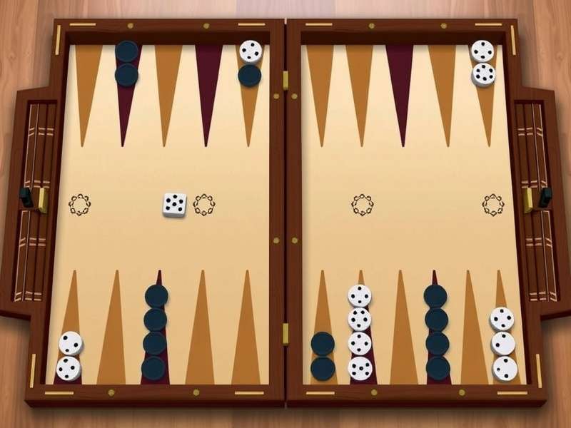 Backgammon On Line digital board with Indian players enjoying online game