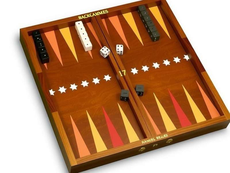 Backgammon setup diagram showing initial checker placement on all 24 points