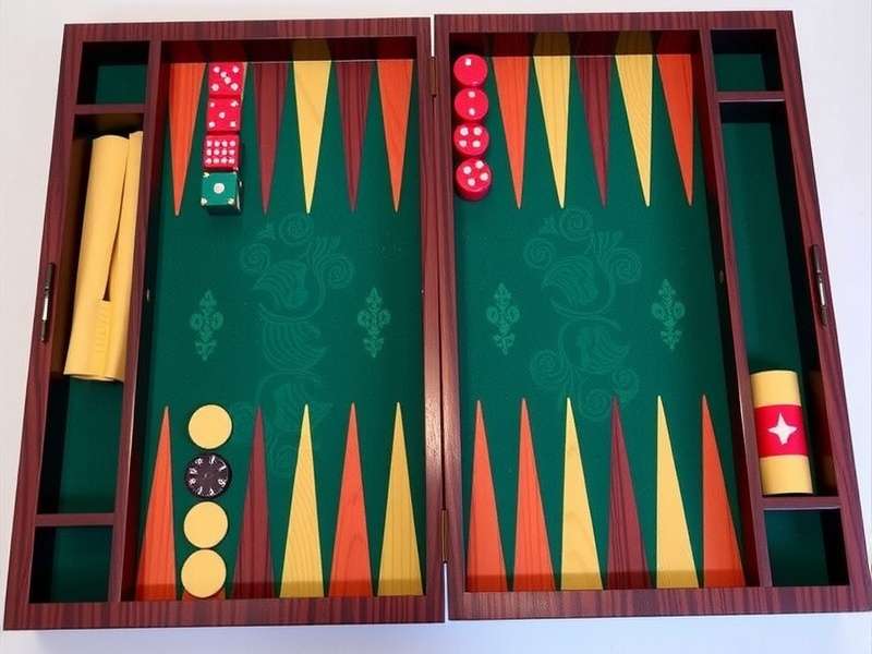 A magnificent handcrafted Backgammon Set featuring intricate wood inlay and premium leather playing surface, made by Indian artisans.