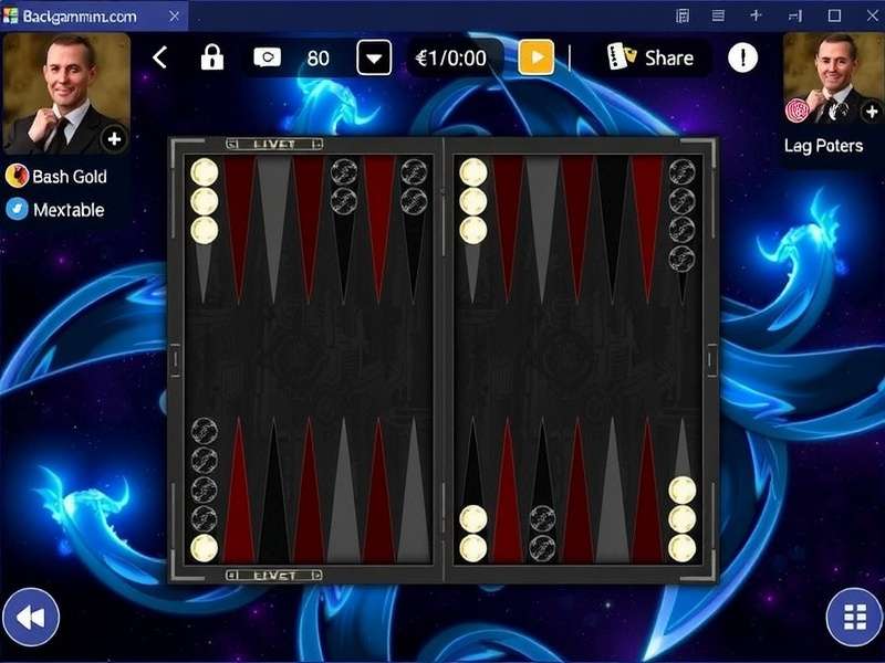 Backgammon Galaxy Login interface showing game board and login screen for Indian players