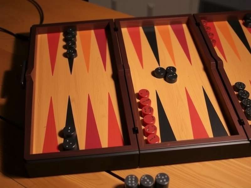 Backgammon board layout showing 24 points, bar, and quadrants
