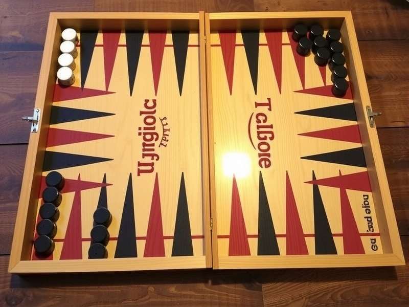 Handcrafted personalized backgammon set with intricate wooden inlay, made in India