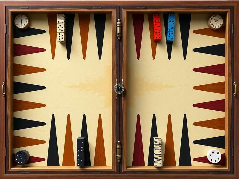 Printable Backgammon Board template design for Indian players